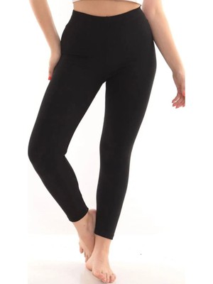 LTG Nova Kadın Siyah Termal Tayt Içi Şardonlu