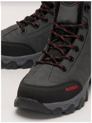 Liger Soğuk Geçirmez Unisex Uzun Outdoor Trekking Bot Ayakkabı Vizon