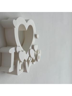 I Love You Çerçeve Kalp