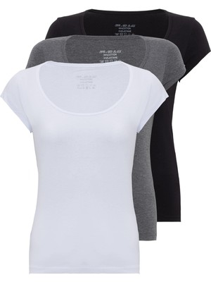 Cipo & Baxx WU106 Basic Geniş Yakalı Kadın Atlet