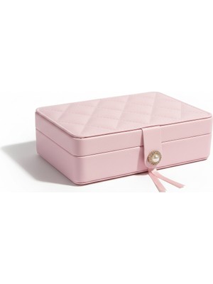 Meya Design Kapitone Desenli  Takı & Mücevher Kutusu – Şık ve Kullanışlı (16 × 11 Cm)