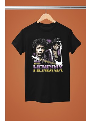 Magors Jımı Hendrıx Baskılı %100 Pamuklu Regular Kalıp Tshırt