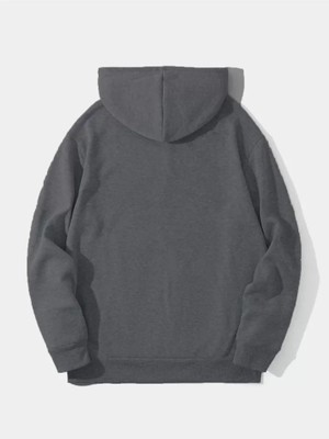 Çamaşır Kenti Erkek Düz Kapüşonlu Sweat