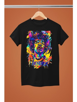 Magors Jımı Hendrıx Baskılı %100 Pamuklu Regular Kalıp Tshırt