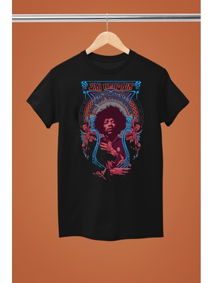 Magors Jımı Hendrıx Baskılı %100 Pamuklu Regular Kalıp Tshırt