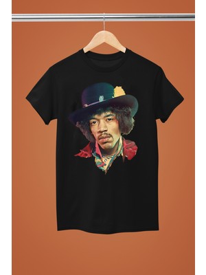 Magors Jımı Hendrıx Baskılı %100 Pamuklu Regular Kalıp Tshırt