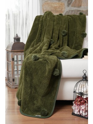 Cakkatex Ponponlu Ekstra Yumuşak Wellsoft Tv Battaniyesi|koltuk Battaniyesi