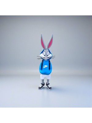 FIGURİFY Bugs Bunny Figürü – Isme Özel Looney Tunes Dekor Koleksiyon Parçası