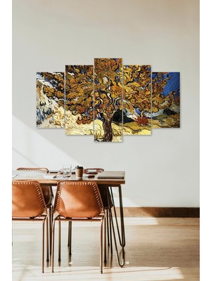 TeknoKapsül Ağaç 5 Parçalı Mdf Tablo 60 x 100