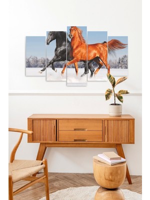 TeknoKapsül Atlar 5 Parçalı Mdf Tablo 60 x 100