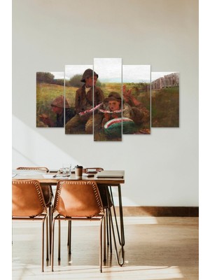 TeknoKapsül Manzara 5 Parçalı Mdf Tablo 60 x 100