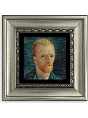 TeknoKapsül Van Gogh Çerçeveli Taş Tablo 20 cm