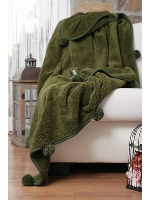 Cakkatex Ponponlu Ekstra Yumuşak Wellsoft Tv Battaniyesi|koltuk Battaniyesi