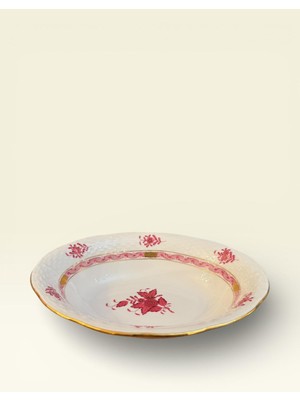 Herend El Yapımı Porselen Sunum Tabağı | 25X20X8 cm | El Boyama | Koleksiyonluk