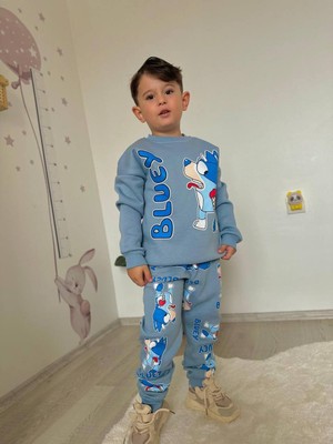 Jeliboom 3 Ipşardonlubluey Baskılı Erkekçocuk Takım