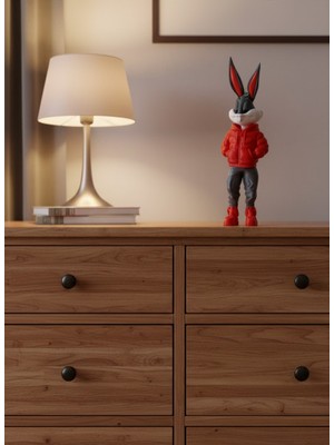 Teknomiy Bugs Bunny Dekoratif Figür 10×34 cm Modern Tasarım