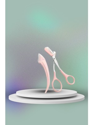 OEM Taraklı Kaş Bıyık Makası ve Kaş Ustura Seti Kaş Bıyık Tüy Alma Epilasyon A - ME0028-5X6HT