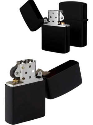 OEM Siyah Kutulu Metal Çakmak Benzinli Hediyelik Eşya - ME0028-5XA6F5