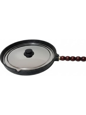 Mrk Döküm 34CM Granit Balık Tavası , Gözlemetavası , Pizza Tavası