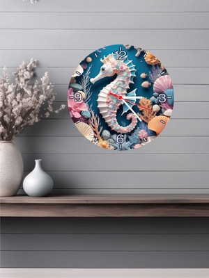 Altınuç Art Design 3D Görünümlü Ahşap Duvar Saati V7 24X24 cm