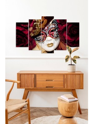 TeknoKapsül Kadın Maske 5 Parçalı Mdf Tablo 60 x 100