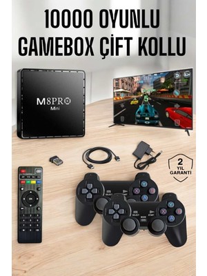 Tv Box Çift Oyun Kollu 10000 Oyunlu Atari TEKNOBARAN-79895