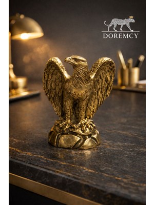 Doremcy 13x18 cm Kartal Biblo – Polyester Döküm, Ofis & Ev Masaüstü Dekor