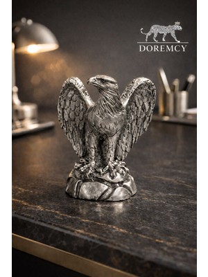 Doremcy 13x18 cm Kartal Biblo – Polyester Döküm, Ofis & Ev Masaüstü Dekor