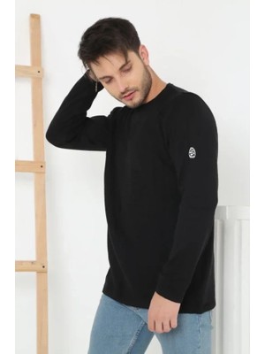 Çamaşır Kenti Erkek Biskilet Yaka Kolu Armalı