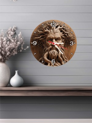 Altınuç Art Design 3D Görünümlü Ahşap Duvar Saati V9 24X24 cm