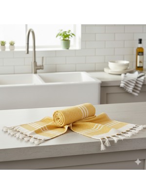 Yüksek Emici Pamuk Mutfak El Bezi Havlusu 30X50 Cm.