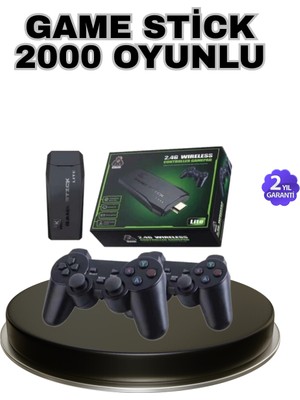 Store Mania Kablosuz 4K Retro Atari Game Stick – 2 Kollu, 20000 Hazır Oyun STOREMANIA-96547