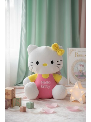 Maks Toys Hello Kitty Pembe Peluş Oyuncak  & Uyku Arkadaşı 55 cm
