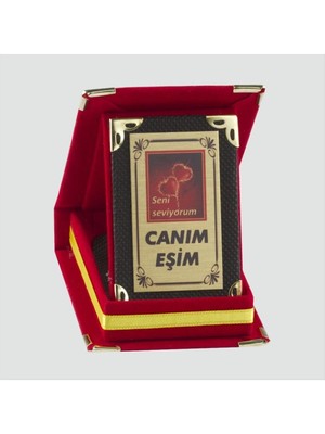 Zero Ozlstor Canım Eşim Plaketi-Kırmızı
