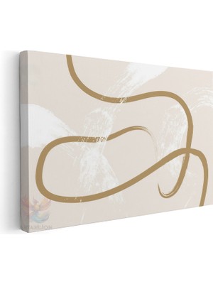 Artarilion Yatay Kanvas Tablo Salon Tablosu Soft Boho 2 Kanvas Duvar Tablosu