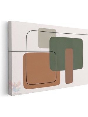 Artarilion Yatay Kanvas Tablo Salon Tablosu Boho 4 Kanvas Duvar Tablosu