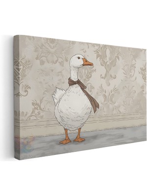 Artarilion Yatay Kanvas Tablo Salon Tablosu Ordek Cocuk Odasi Kanvas Duvar Tablosu