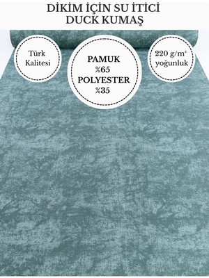 Fabricstown Mermer Efektli Su Itici Duck Kumaş | 220 G/m² | %65 Pamuk %35 Polyester | 180 cm En