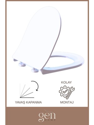 Drom Gala Termoplast Klozet Kapağı (Üstten Montaj-Örtme)
