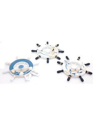 Ahşap Marin Duvara Asmalı Dümen TOYIGOO-6478