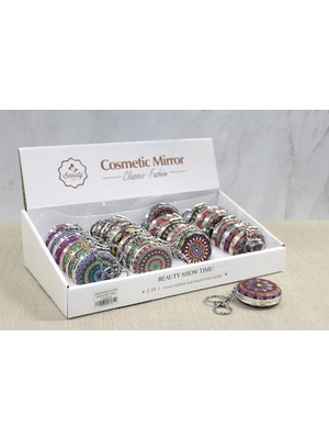 Taşlı El Aynası Anahtarlık Model 4 TEKNOBARAN-79895