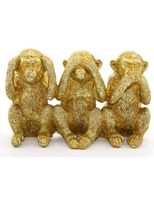 Polyester 3 Maymun  - Görmedim Duymadım Bilmiyorum TOYIGOO-6478