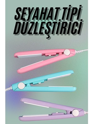 Zenvia Mini Düzleştirici Seramik Kaplama Seyahat Tipi Elektriklenme Karşıtı ZNV-254110