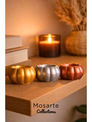 Mosarte Minimal Bal Kabağı Tasarımlı Dekoratif Obje / Vazo 3'lü