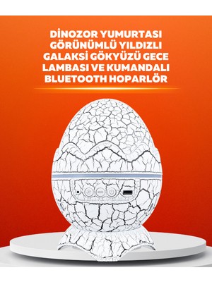 Zenvia Dinozor Yumurtası Tasarımlı Projektörlü Gece Lambası ZNV-254110