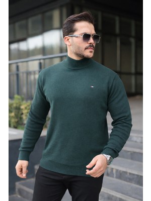 Comstar Erkek Yarım Balıkçı Yaka Günlük Nefti Triko Kazak