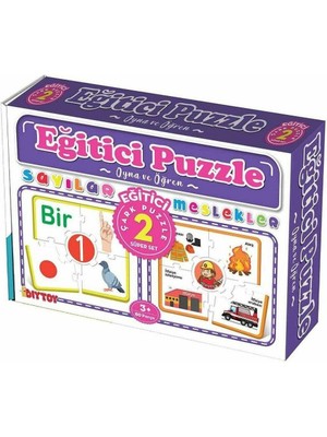 Sinerjim 7193 Çark Puzzle Sayılar -Dıytoy