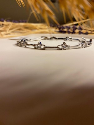 Velora Accessories Xuping Model Zirkon Taşlı Kadın Yıldız Bileklik Silver