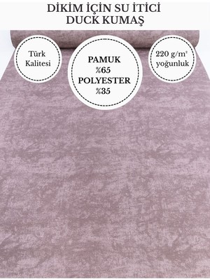 Fabricstown Mermer Efektli Su Itici Duck Kumaş | 220 G/m² | %65 Pamuk %35 Polyester | 180 cm En