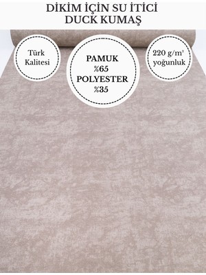 Fabricstown Mermer Efektli Su Itici Duck Kumaş | 220 G/m² | %65 Pamuk %35 Polyester | 180 cm En